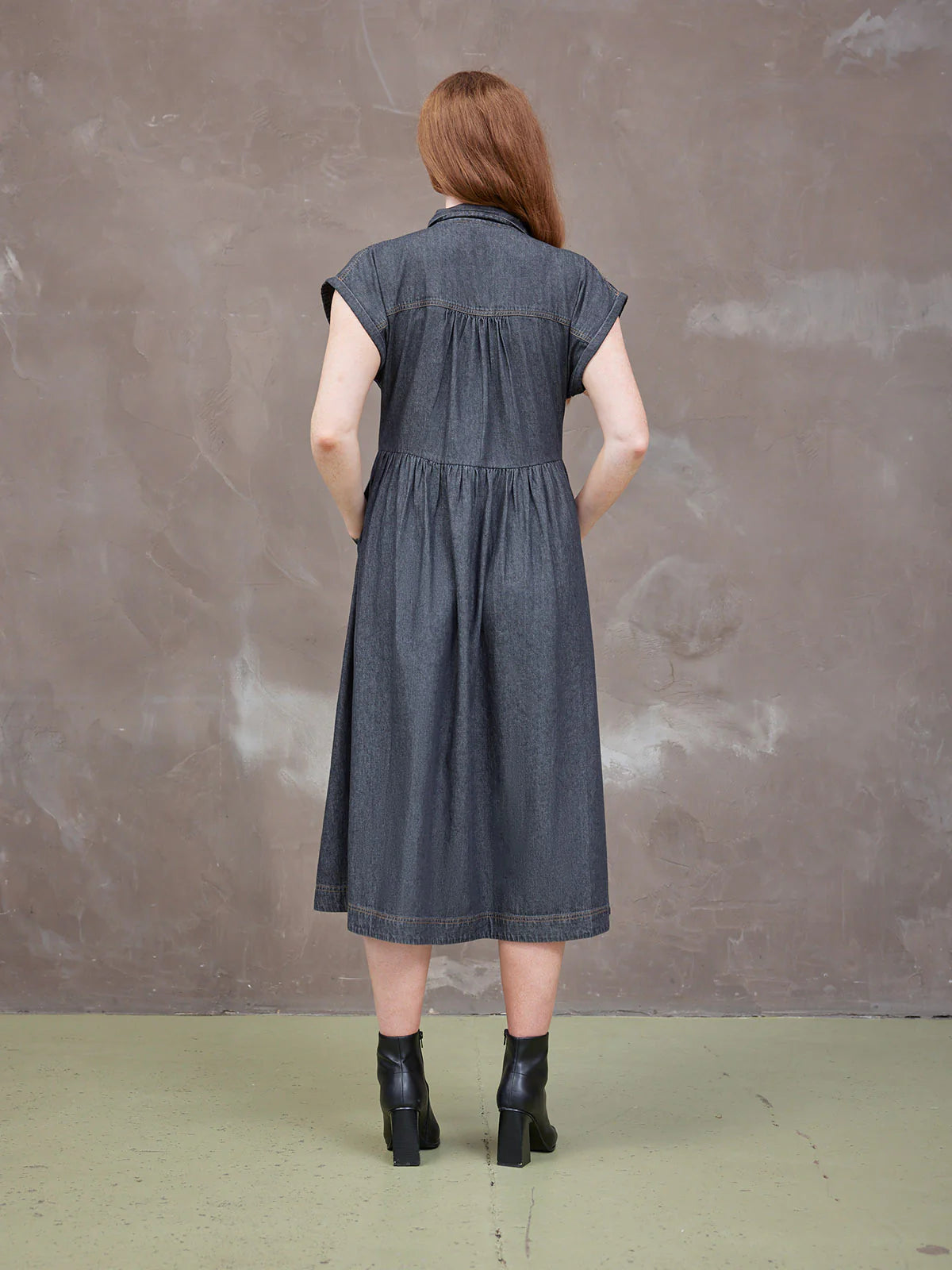 Vestido camisero de lino Rhiona