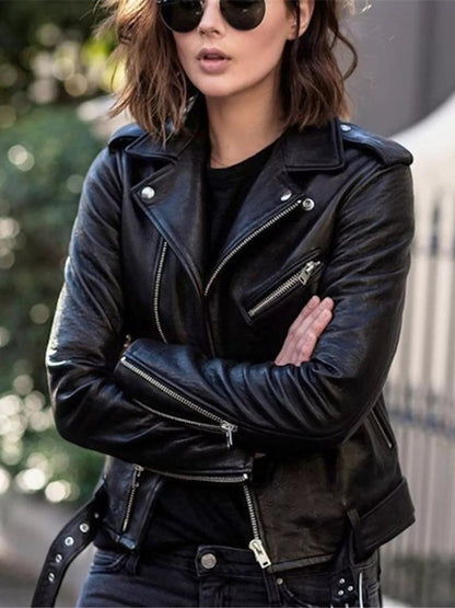 ADIRA | Chaqueta motera de cuero