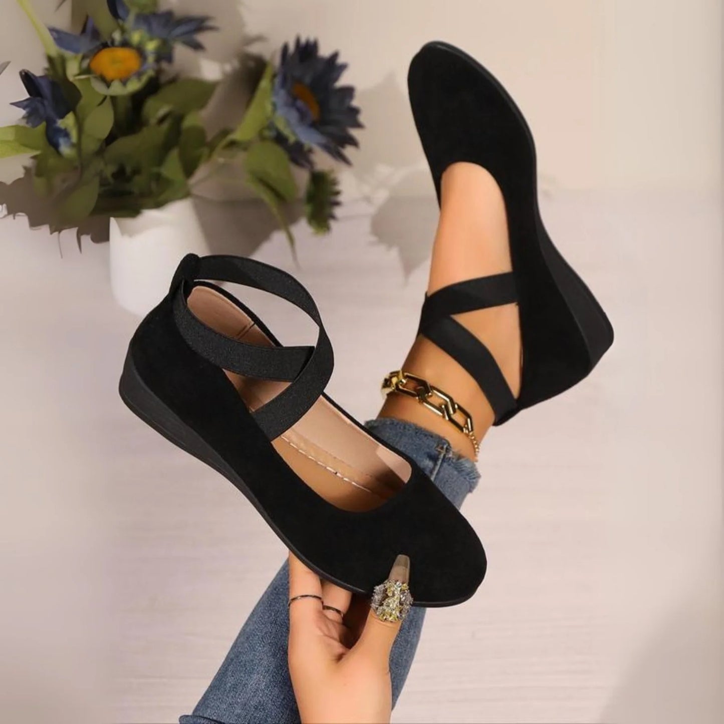CALERINNE | BAILARINAS DE CUÑA CERRADA