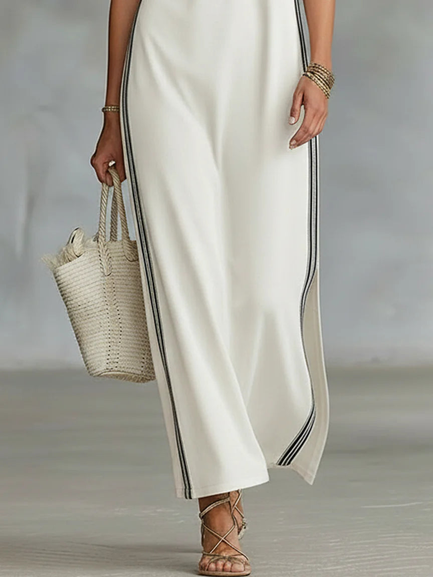 Henley - Vestido largo Henley sin mangas