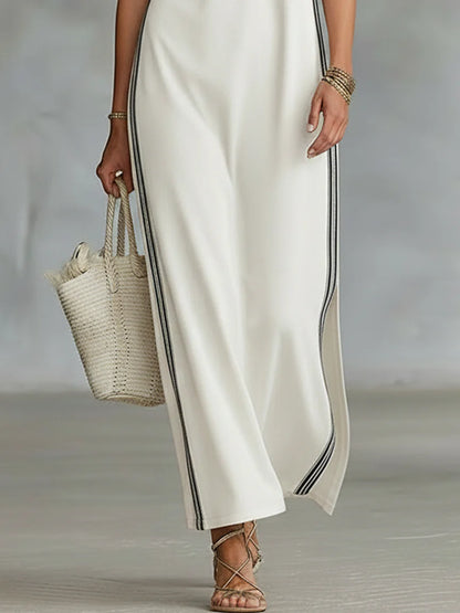 Henley - Vestido largo Henley sin mangas
