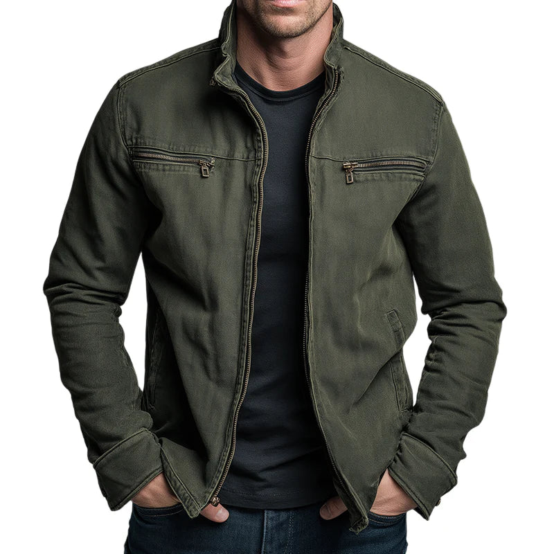 Dean | Chaqueta vintage de algodón con cremallera