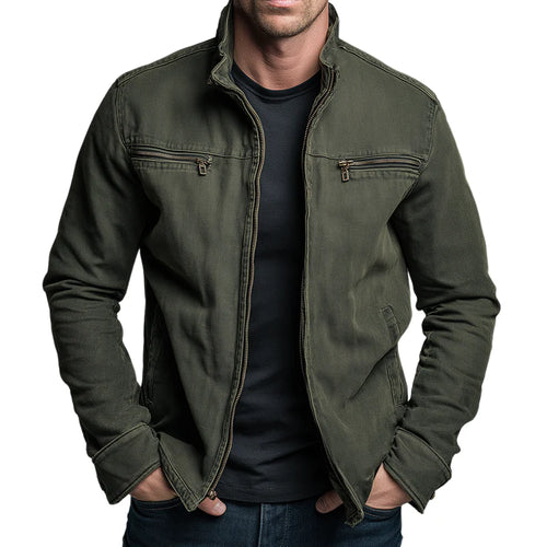 Dean | Chaqueta vintage de algodón con cremallera
