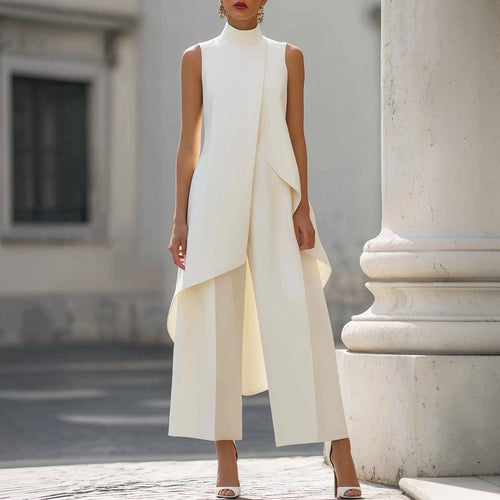 Valentina | Mono Elegante con Top de Cuello Alto