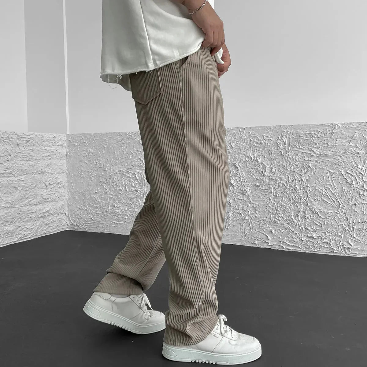 Monaco - Pantalones de Punto Relax