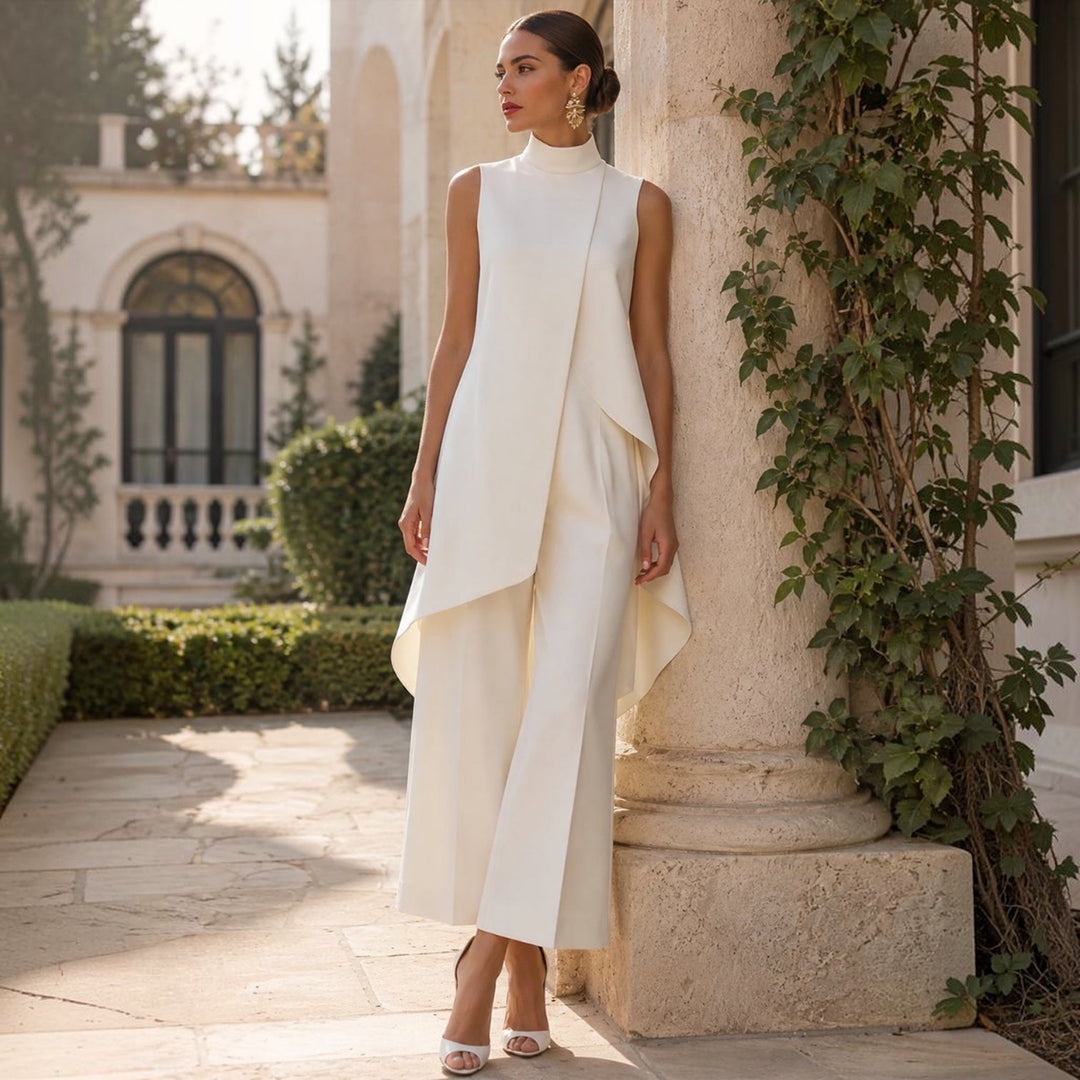 Valentina | Mono Elegante con Top de Cuello Alto