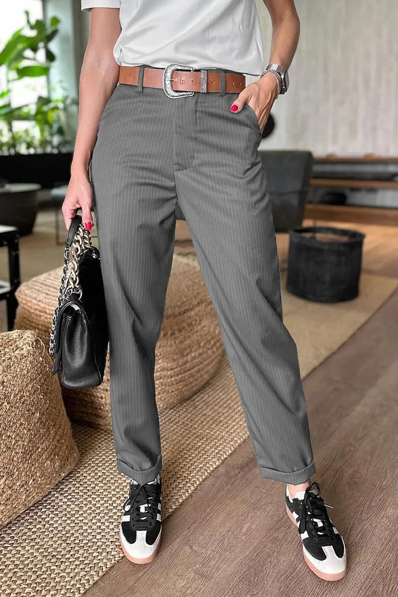 MATHILDA | PANTALONES DE RAYAS ELEGANTES