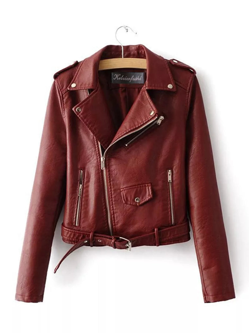 ADIRA | Chaqueta motera de cuero