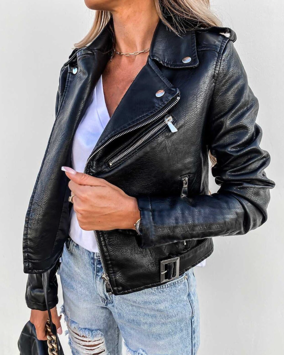 ADIRA | Chaqueta motera de cuero