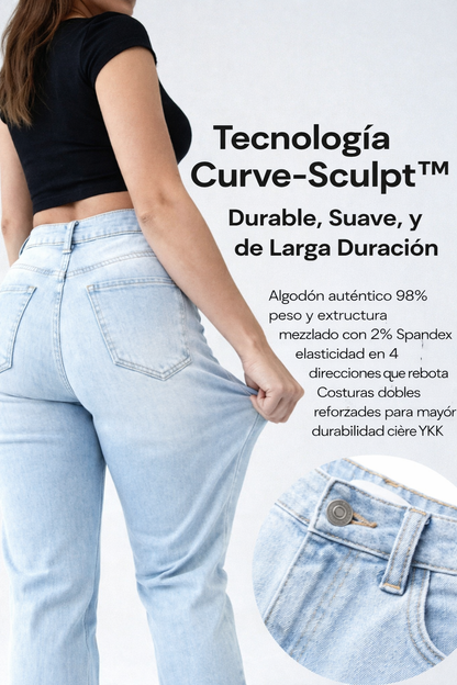 BBL - Vaqueros de pierna ancha tiro medio