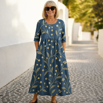 Margaret | Vestido Midi – Elegancia Sin Esfuerzo