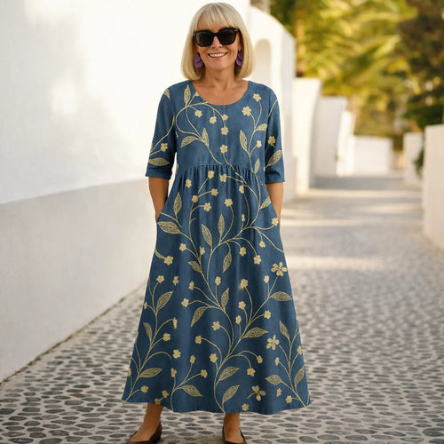 Margaret | Vestido Midi – Elegancia Sin Esfuerzo