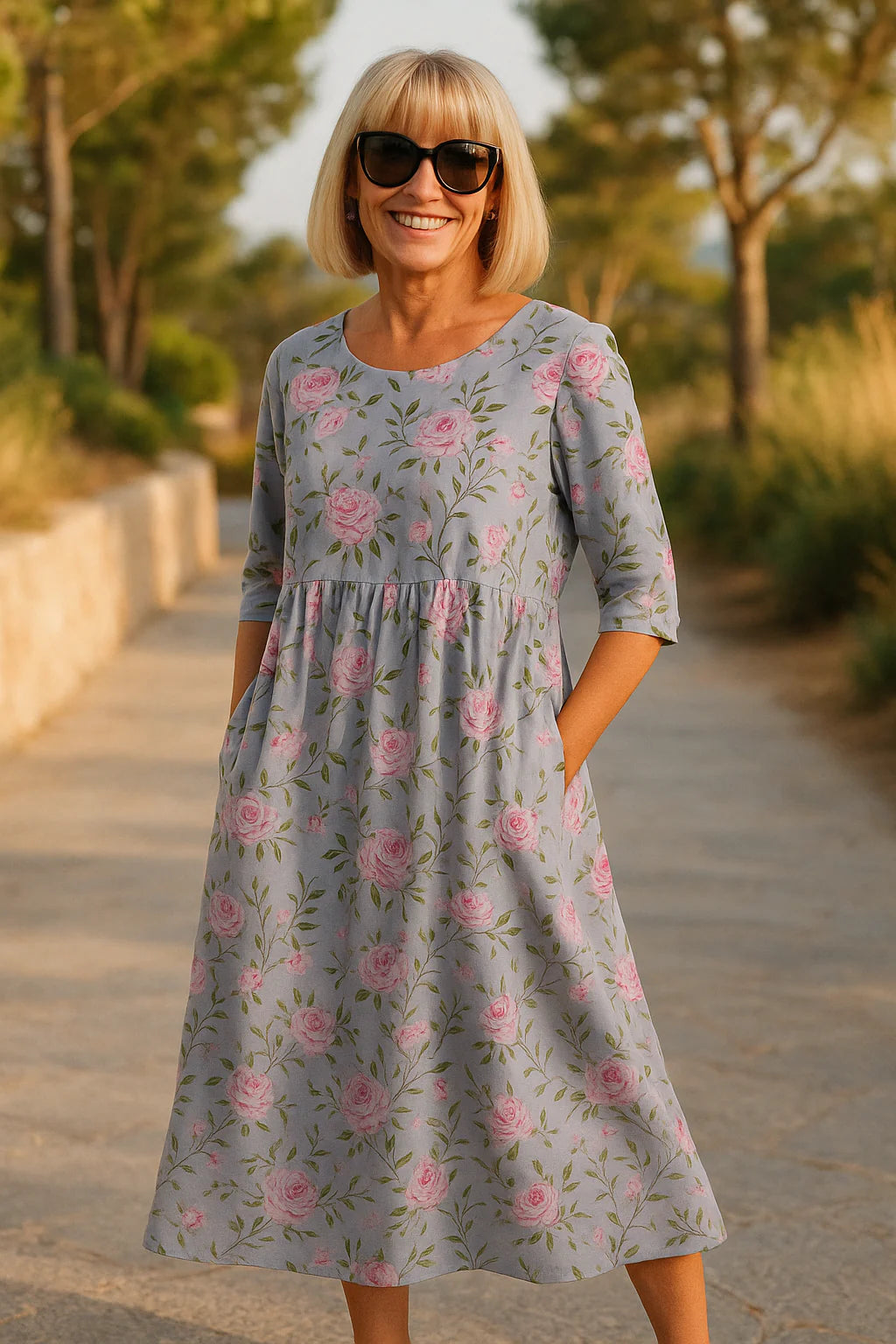 Margaret | Vestido Midi – Elegancia Sin Esfuerzo