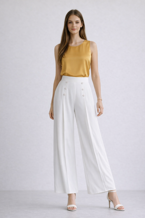 ADÉLE | Pantalón ancho plisado