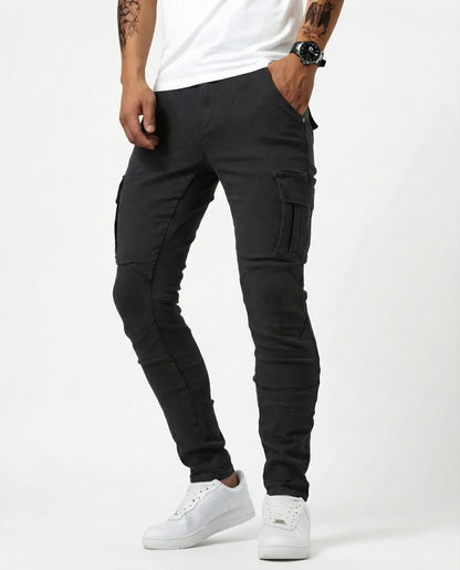 Pantalón Cargo Marino Elástico