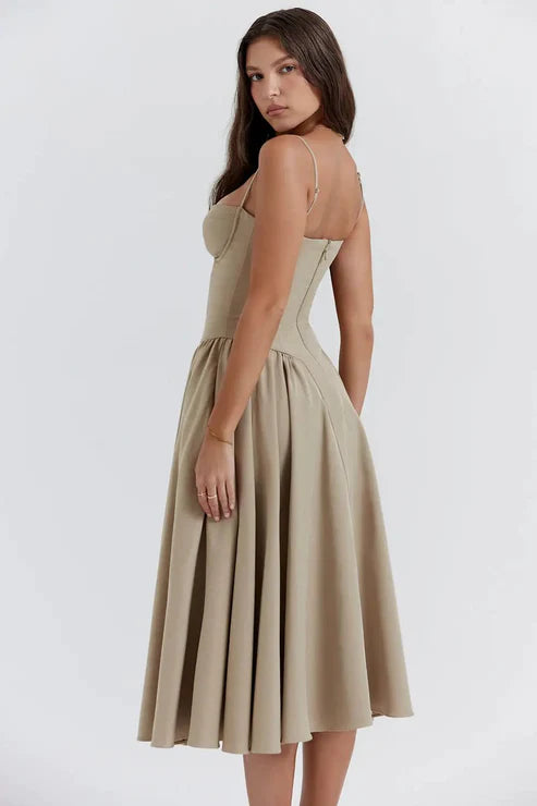 Celine - Vestido Midi Corsé