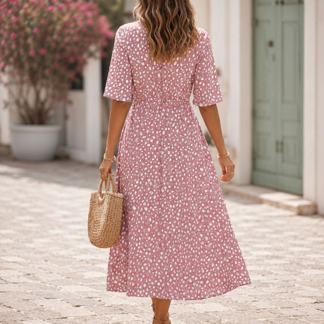 Francesca | Vestido Midi Elegante que Disimula la Barriga