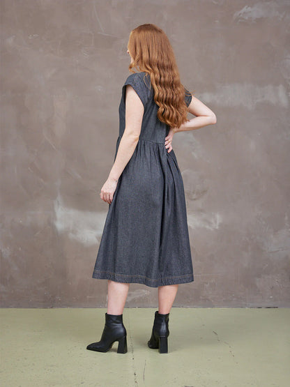 Vestido camisero de lino Rhiona