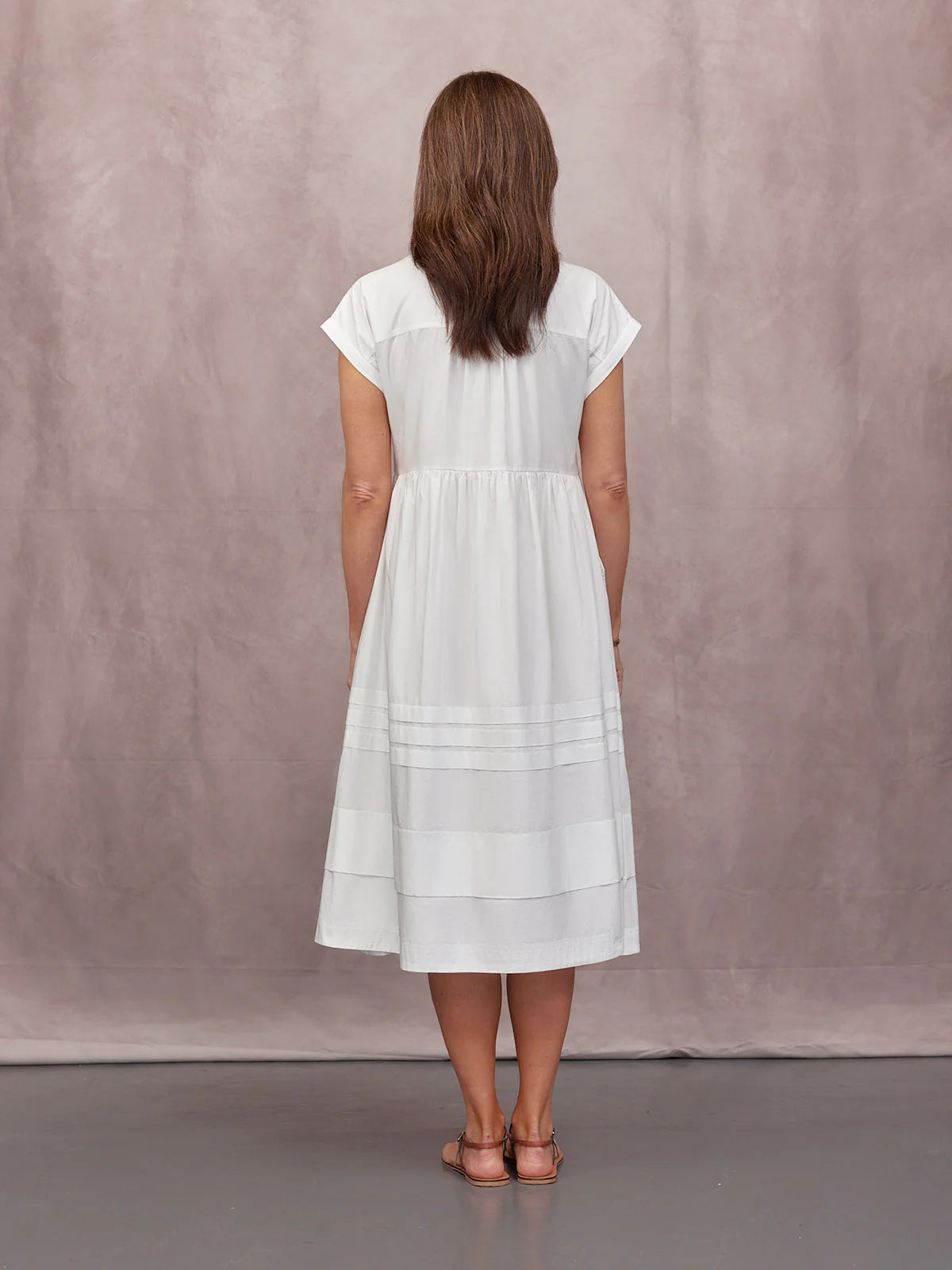 Vestido camisero de lino Rhiona
