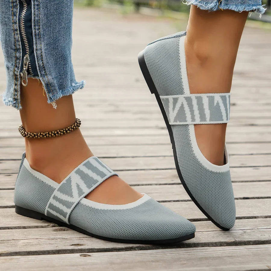 ZAPATOS PLANOS MARY JANE A RAYAS