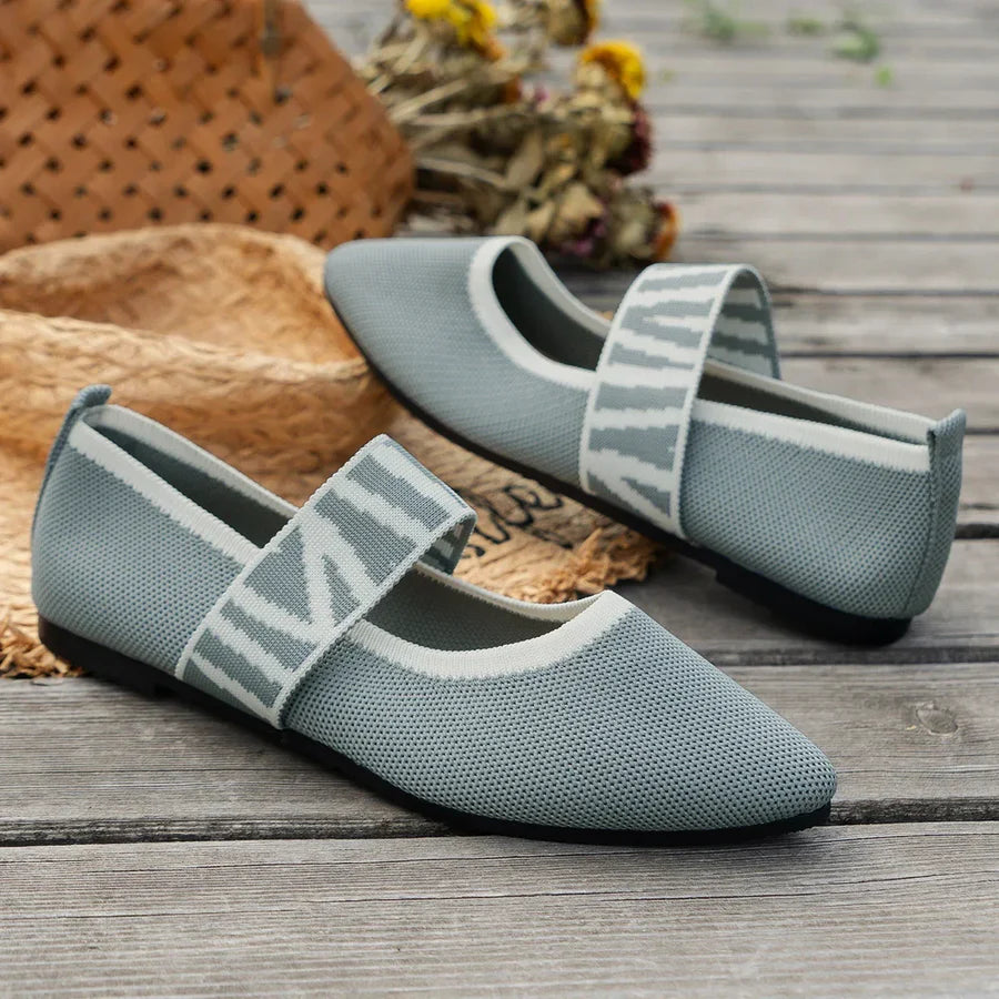 ZAPATOS PLANOS MARY JANE A RAYAS