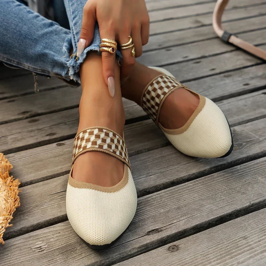 ZAPATOS PLANOS MARY JANE A RAYAS