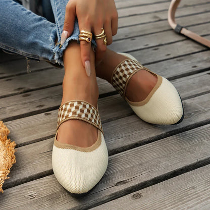 ZAPATOS PLANOS MARY JANE A RAYAS