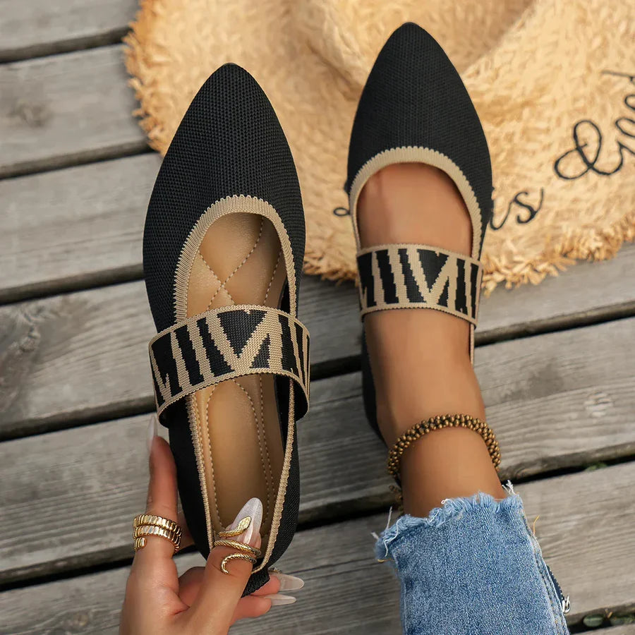 ZAPATOS PLANOS MARY JANE A RAYAS
