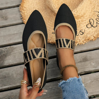 ZAPATOS PLANOS MARY JANE A RAYAS