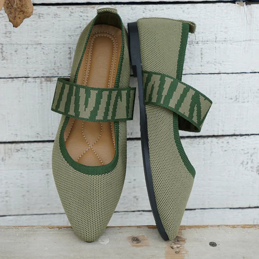 ZAPATOS PLANOS MARY JANE A RAYAS