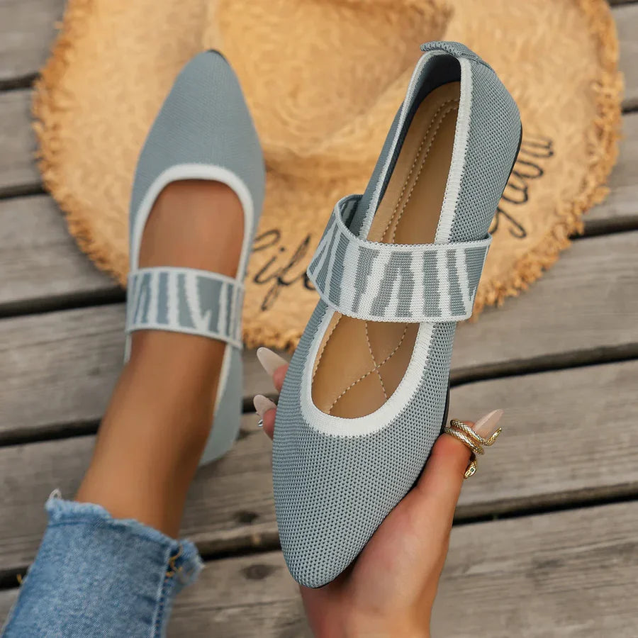 ZAPATOS PLANOS MARY JANE A RAYAS