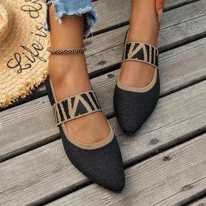 ZAPATOS PLANOS MARY JANE A RAYAS