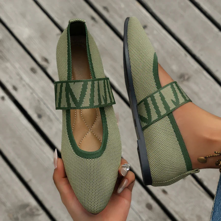 ZAPATOS PLANOS MARY JANE A RAYAS