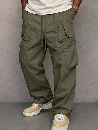 Pantalones Cargo de Corte Recto Utilitario