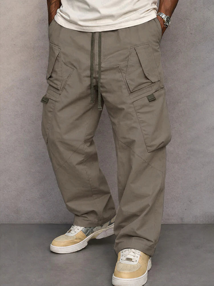 Pantalones Cargo de Corte Recto Utilitario