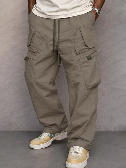 Pantalones Cargo de Corte Recto Utilitario