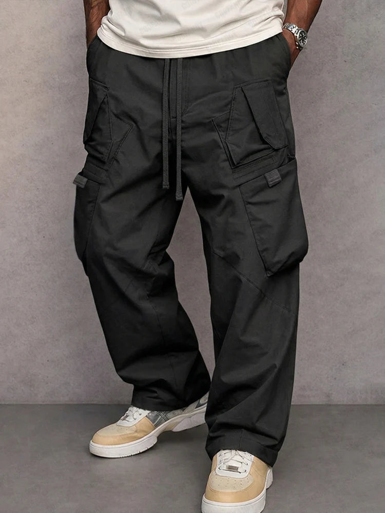 Pantalones Cargo de Corte Recto Utilitario