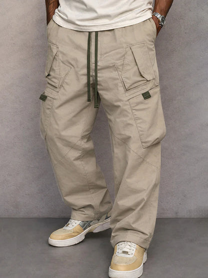 Pantalones Cargo de Corte Recto Utilitario
