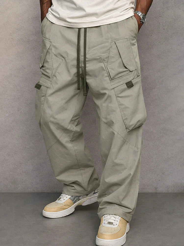 Pantalones Cargo de Corte Recto Utilitario