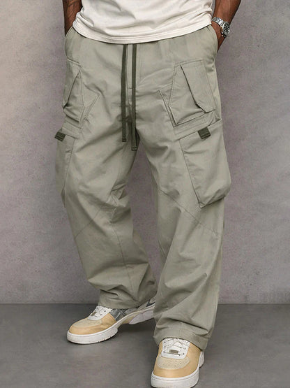 Pantalones Cargo de Corte Recto Utilitario