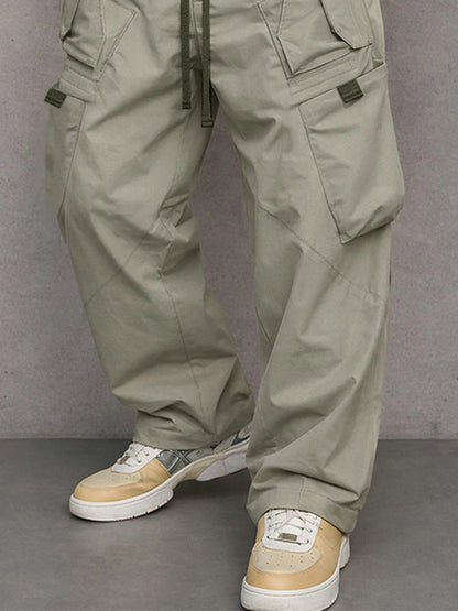 Pantalones Cargo de Corte Recto Utilitario