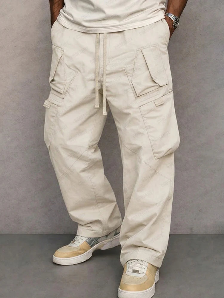 Pantalones Cargo de Corte Recto Utilitario
