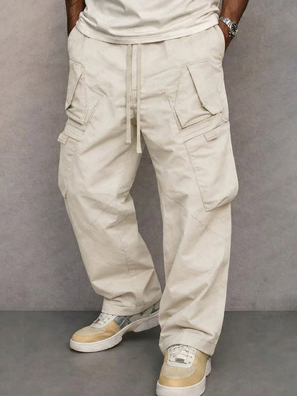 Pantalones Cargo de Corte Recto Utilitario