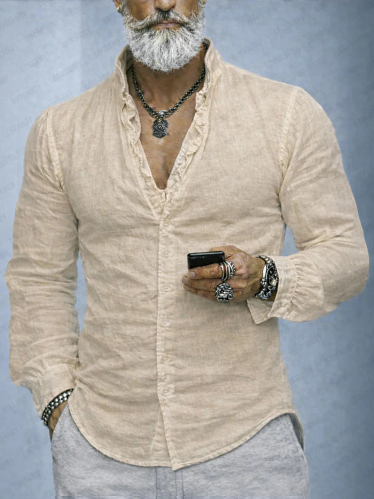 Ruffled - Camisa de Manga Larga