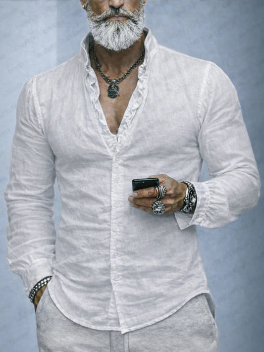 Ruffled - Camisa de Manga Larga