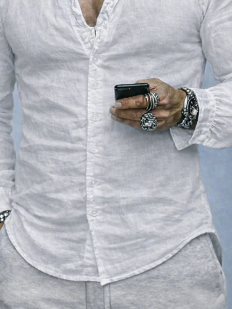 Ruffled - Camisa de Manga Larga