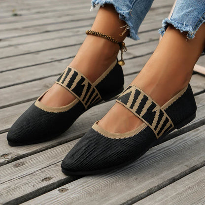 ZAPATOS PLANOS MARY JANE A RAYAS