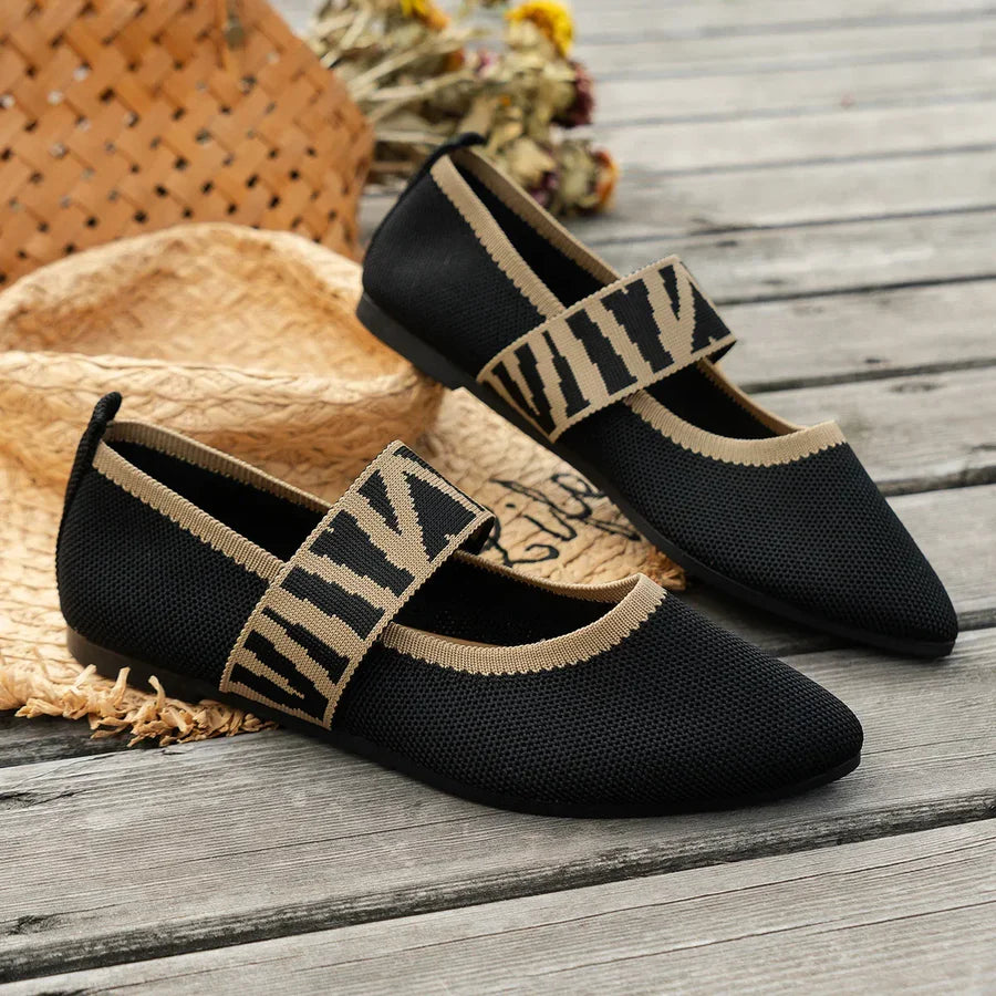 ZAPATOS PLANOS MARY JANE A RAYAS