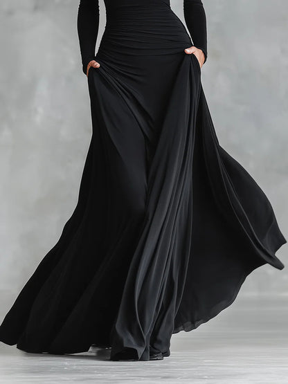 ADELE | Vestido largo con escote barco
