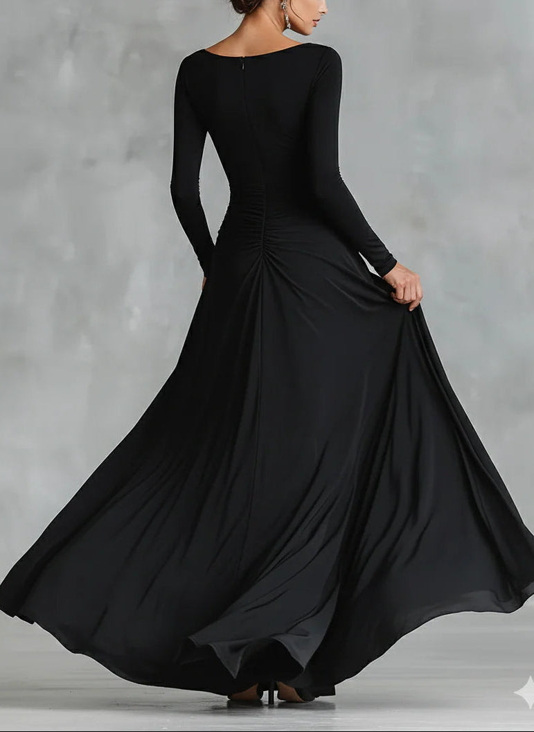 ADELE | Vestido largo con escote barco